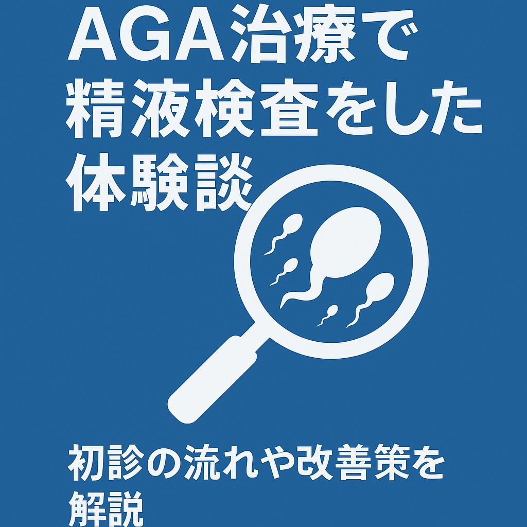 精液検査とAGA治療を両立した男性の体験談を象徴する画像｜妊活と薄毛治療の両立を描いたイメージ