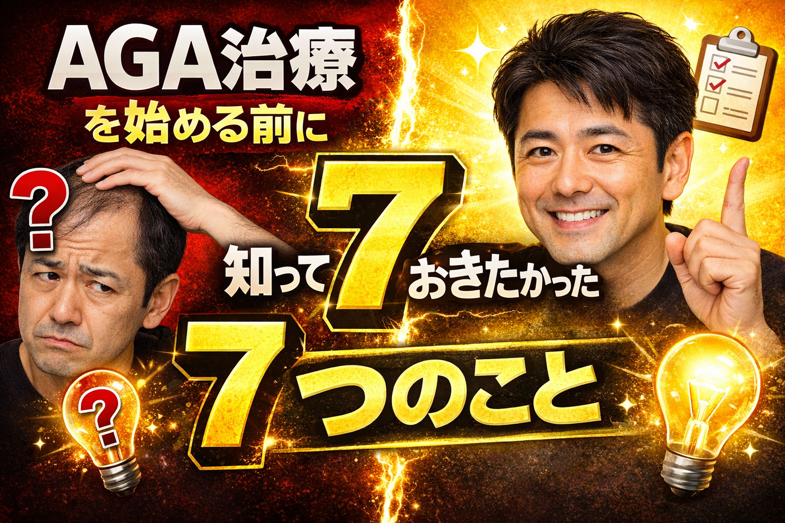 AGA治療を始める前に知っておきたかった7つのこと
