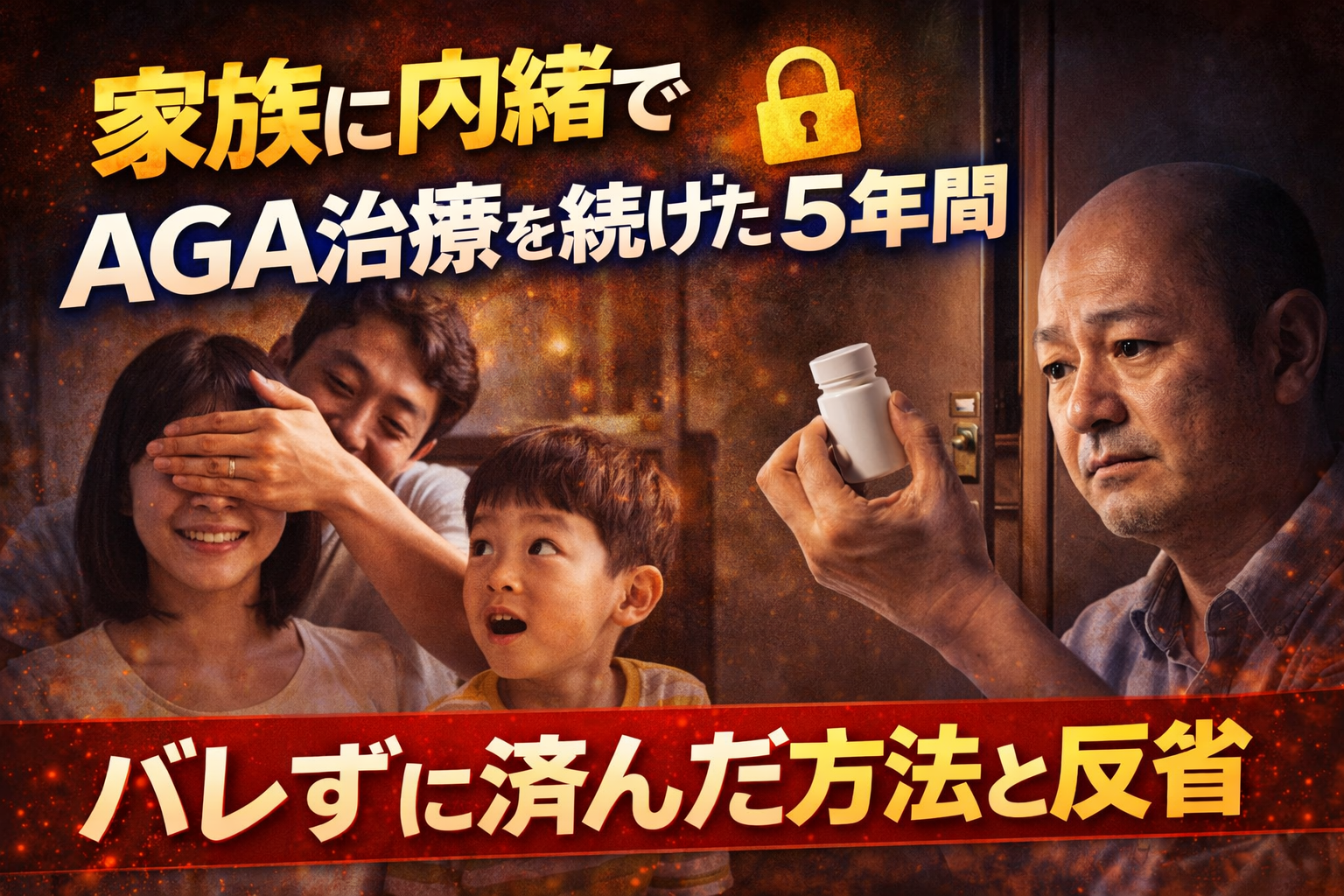 家族に内緒でAGA治療を続けた5年間｜バレずに済んだ方法と反省