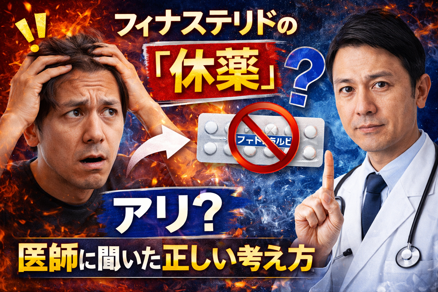 フィナステリドの「休薬」はアリ？医師に聞いた正しい考え方