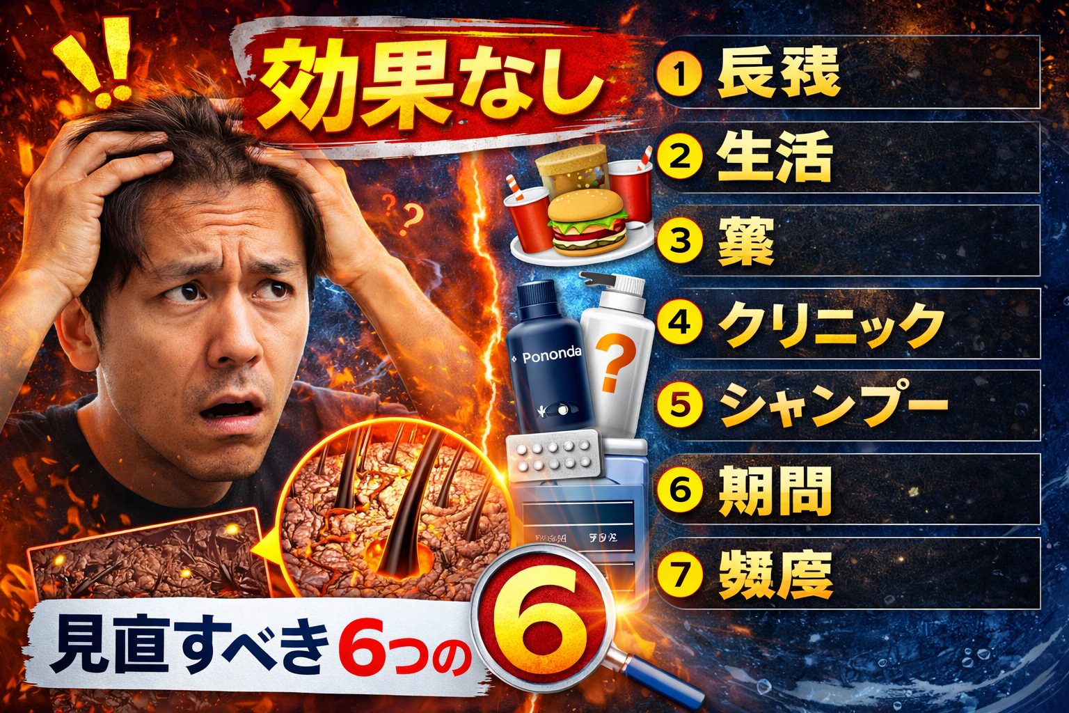 薄毛治療で「効果なし」と感じたときに見直すべき6つのポイント