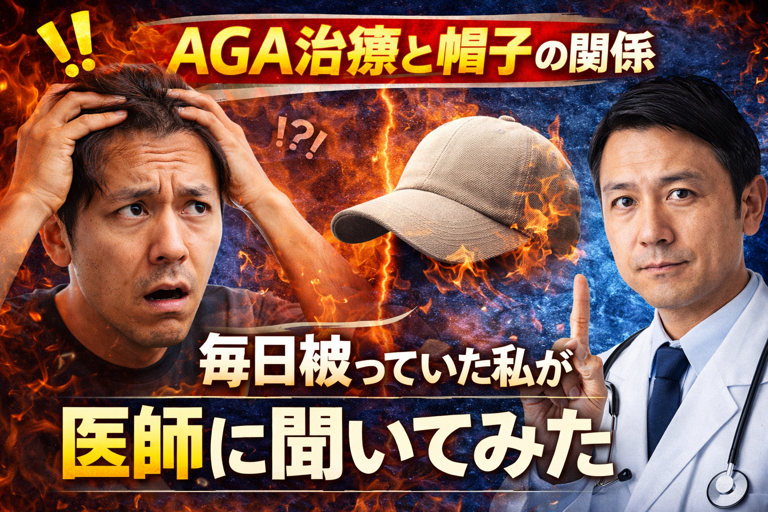 AGA治療と帽子の関係｜毎日被っていた私が医師に聞いてみた