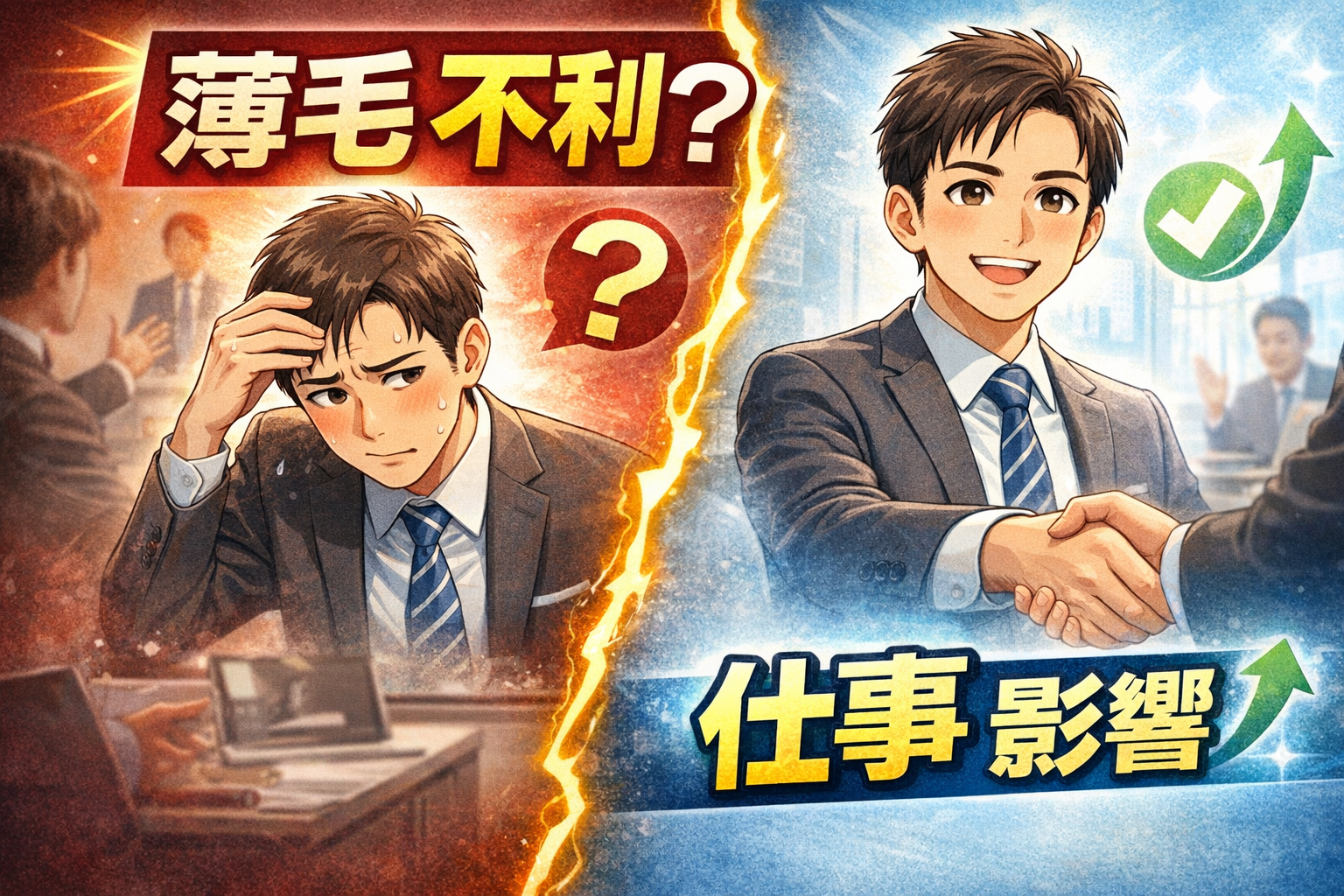 薄毛は仕事・キャリアに影響する？営業・面接・Zoomで感じたリアルな話