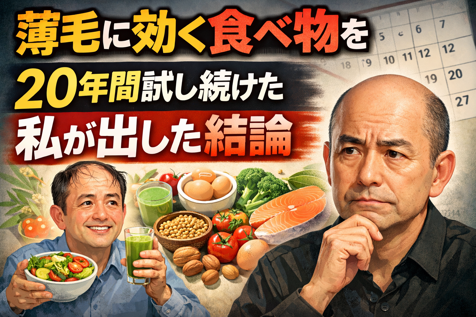 薄毛に効く食べ物」を20年間試し続けた私が出した結論