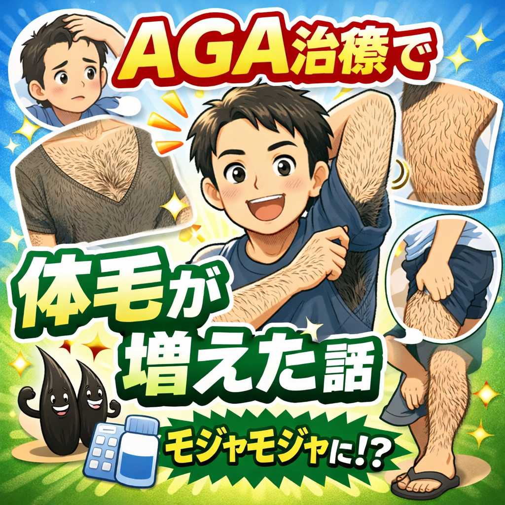 AGA治療で体毛が増えた話