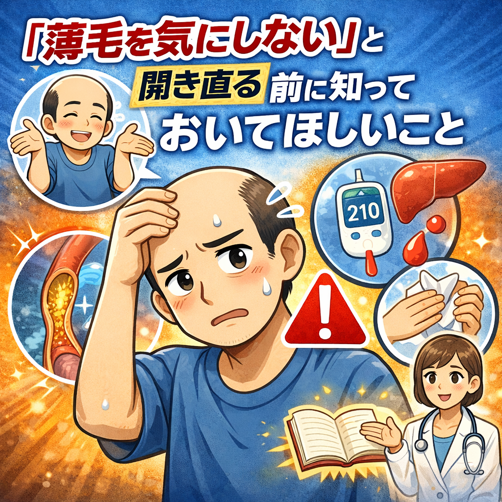 「薄毛を気にしない」と開き直る前に知っておいてほしいこと