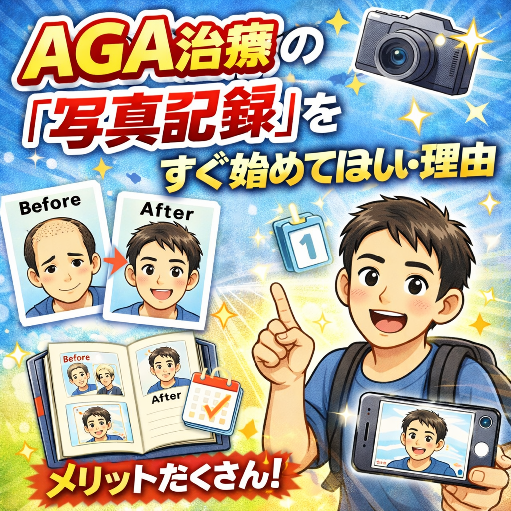 AGA治療の「写真記録」をすぐ始めてほしい理由